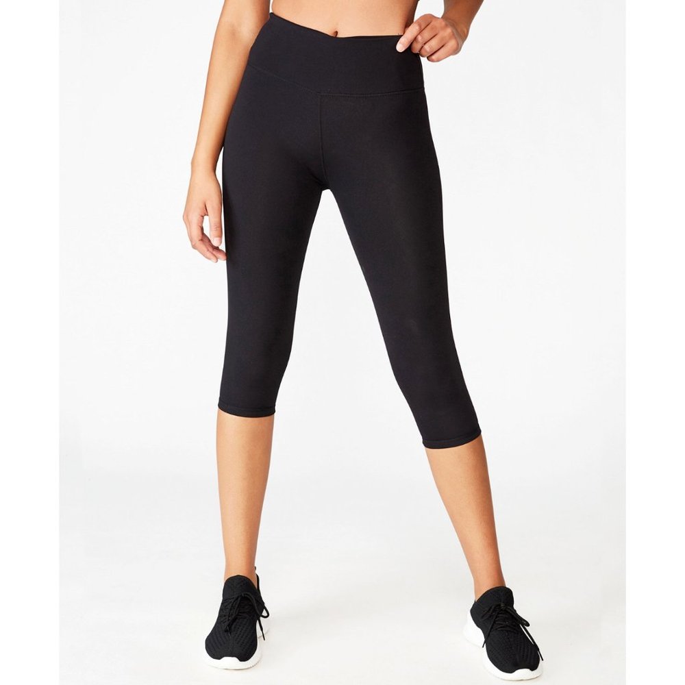 Cotton On Body Womens Knee Length Active Capri Tight Pants Size XS - Black